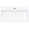 vidaXL - Wastafel - 80x46x11 - cm - mineraal - gegoten/marmer - gegoten - wit