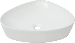 vidaXL - Wastafel - driehoekig - wit - 50,5x41x12 - cm - keramiek