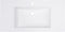 vidaXL - Wastafel - inbouw - 800x460x130 - mm - SMC - wit
