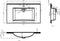 vidaXL - Wastafel - inbouw - 800x460x130 - mm - SMC - wit