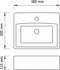 vidaXL - Wastafel - met - kraangat - 38x30x11,5 - cm - keramiek - zilverkleurig