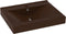 vidaXL - Wastafel - met - kraangat - 60x46 - cm - keramiek - mat - donkerbruin