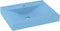 vidaXL - Wastafel - met - kraangat - 60x46 - cm - keramiek - mat - lichtblauw