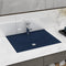 vidaXL - Wastafel - met - kraangat - 60x46 - cm - keramiek - mat - donkerblauw