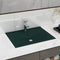 vidaXL - Wastafel - met - kraangat - 60x46 - cm - keramiek - mat - donkergroen