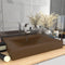 vidaXL - Wastafel - met - kraangat - 60x46 - cm - keramiek - matcrème