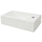 vidaXL - Wastafel - met - kraangat - rechthoekig - wit - 46x25,5x12 - cm - keramiek
