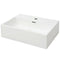 vidaXL - Wastafel - met - kraangat - wit - 51,5x38,5x15 - cm - keramiek