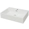 vidaXL - Wastafel - met - kraangat - wit - 60,5x42,5x14,5 - cm - keramiek
