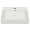 vidaXL - Wastafel - met - kraangat - wit - 60,5x42,5x14,5 - cm - keramiek