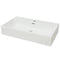 vidaXL - Wastafel - met - kraangat - wit - 76x42,5x14,5 - cm - kermiek