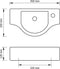vidaXL - Wastafel - met - kraangat - wit - keramiek