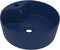 vidaXL - Wastafel - met - overloop - 36x13 - cm - keramiek - mat - donkerblauw