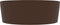 vidaXL - Wastafel - met - overloop - 36x13 - cm - keramiek - mat - donkerbruin