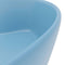vidaXL - Wastafel - met - overloop - 36x13 - cm - keramiek - mat - lichtblauw