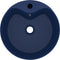 vidaXL - Wastafel - met - overloop - 36x13 - cm - keramiek - mat - donkerblauw