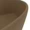 vidaXL - Wastafel - met - overloop - 36x13 - cm - keramiek - matcrème