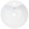 vidaXL - Wastafel - met - overloop - 36x13 - cm - keramiek - wit