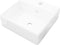 vidaXL - Wastafel - met - overloop - 41x41x15 - cm - keramiek - goudkleurig