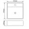 vidaXL - Wastafel - met - overloop - 41x41x15 - cm - keramiek - goudkleurig