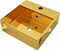 vidaXL - Wastafel - met - overloop - 41x41x15 - cm - keramiek - goudkleurig