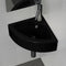 vidaXL - Wastafel - met - overloop - 45x32x12,5 - cm - zwart