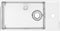 vidaXL - Wastafel - met - overloop - 49x25x15 - cm - keramiek - zilverkleurig