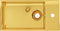 vidaXL - Wastafel - met - overloop - 49x25x15 - cm - keramiek - goudkleurig
