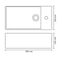vidaXL - Wastafel - met - overloop - 49x25x15 - cm - keramiek - goudkleurig