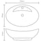 vidaXL - Wastafel - met - overloop - 58,5x39x21 - cm - keramiek - zilverkleurig