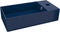 vidaXL - Wastafel - met - overloop - keramiek - donkerblauw