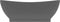 vidaXL - Wastafel - met - overloop - ovaal - 58,5x39 - cm - keramiek - mat - donkergrijs