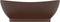 vidaXL - Wastafel - met - overloop - ovaal - 58,5x39 - cm - keramiek - mat - donkerbruin