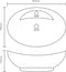 vidaXL - Wastafel - met - overloop - ovaal - 58,5x39 - cm - keramiek - matroze