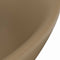 vidaXL - Wastafel - met - overloop - ovaal - 58,5x39 - cm - keramiek - matcrème
