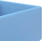 vidaXL - Wastafel - met - overloop - vierkant - 41x41 - cm - keramiek - mat - lichtblauw