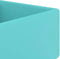 vidaXL - Wastafel - met - overloop - vierkant - 41x41 - cm - keramiek - matzwart