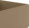 vidaXL - Wastafel - met - overloop - vierkant - 41x41 - cm - keramiek - matcrème