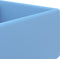 vidaXL - Wastafel - met - overloop - vierkant - 41x41 - cm - keramiek - mat - lichtblauw