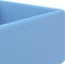 vidaXL - Wastafel - met - overloop - vierkant - 41x41 - cm - keramiek - mat - lichtblauw