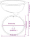 vidaXL - Wastafel - ovaal - 37x31x17,5 - cm - keramiek - wit