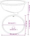 vidaXL - Wastafel - ovaal - 38,5x33,5x19 - cm - keramiek - wit