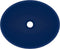 vidaXL - Wastafel - ovaal - 40x33 - cm - keramiek - mat - donkerblauw