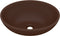 vidaXL - Wastafel - ovaal - 40x33 - cm - keramiek - mat - donkerbruin