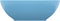 vidaXL - Wastafel - ovaal - 40x33 - cm - keramiek - mat - lichtblauw