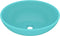 vidaXL - Wastafel - ovaal - 40x33 - cm - keramiek - mat - lichtgroen