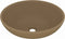 vidaXL - Wastafel - ovaal - 40x33 - cm - keramiek - matcrème