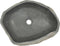 vidaXL - Wastafel - ovaal - (45-53)x(34-41) - cm - riviersteen
