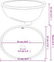vidaXL - Wastafel - ovaal - 47x39x21 - cm - keramiek - wit