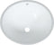 vidaXL - Wastafel - ovaal - 47x39x21 - cm - keramiek - wit